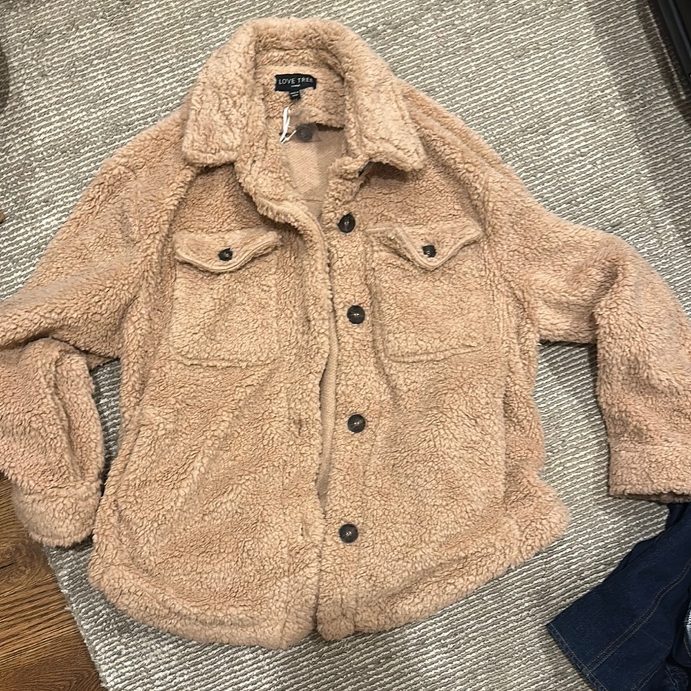 Zoe Karssen Beige Sherpa Jacket